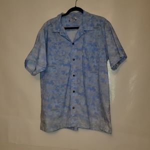 Mens Columbia Short sleeve button down Large